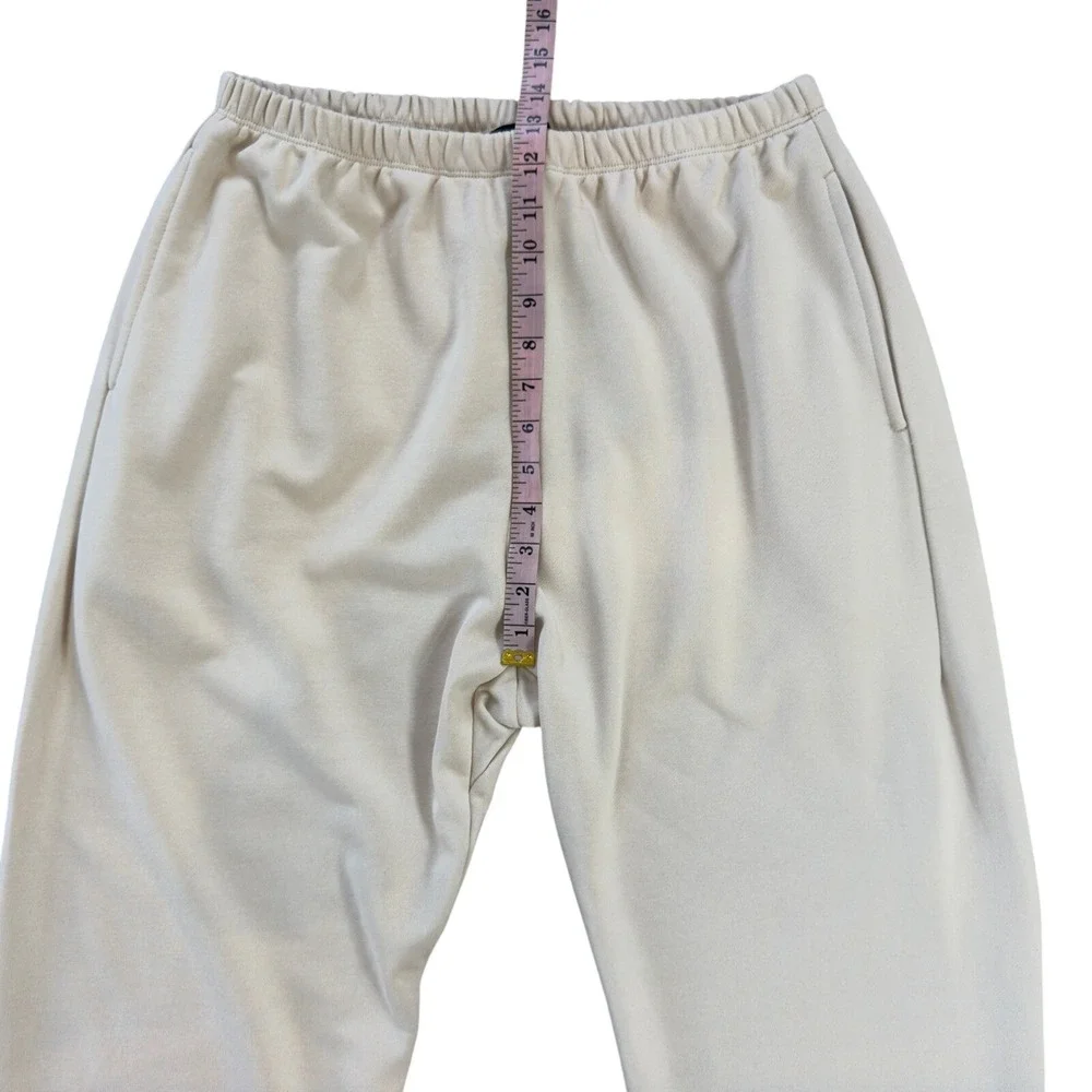 Naked Wardrobe Large Cream Beige‎ French Terry Sweatpants New Large Cotton L